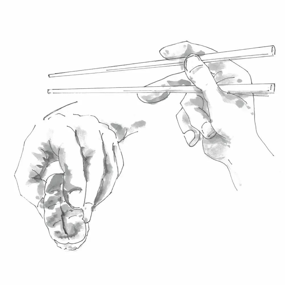 お手でもお箸でも